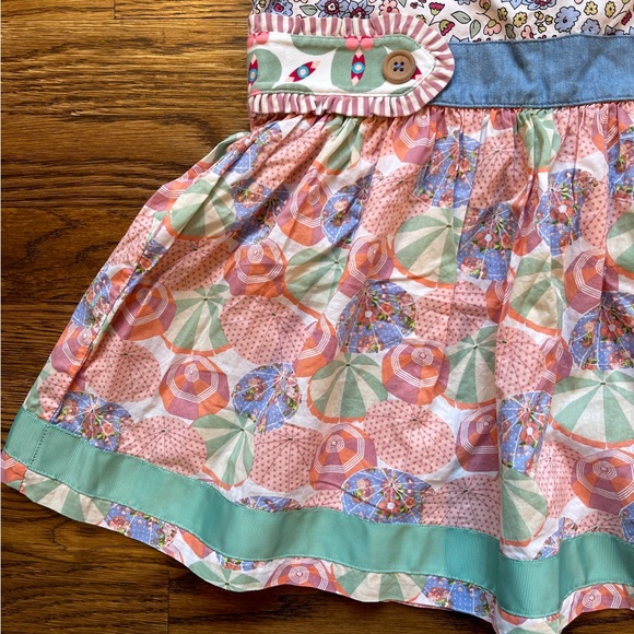 Matilda Jane Kids Parasol Floral Printed Knot Top 8-10 - Picture 3 of 16